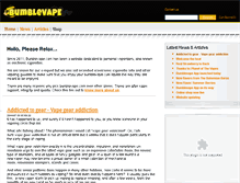 Tablet Screenshot of bumblevape.com